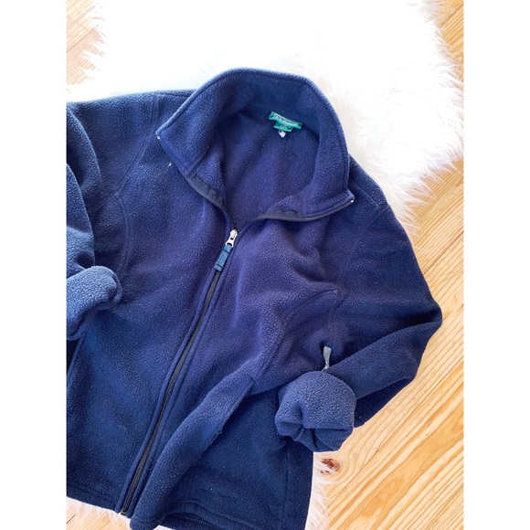 L.L. Bean Jackets & Blazers - L.L Bean • Plush Polartec Zip Up Fleece in Navy